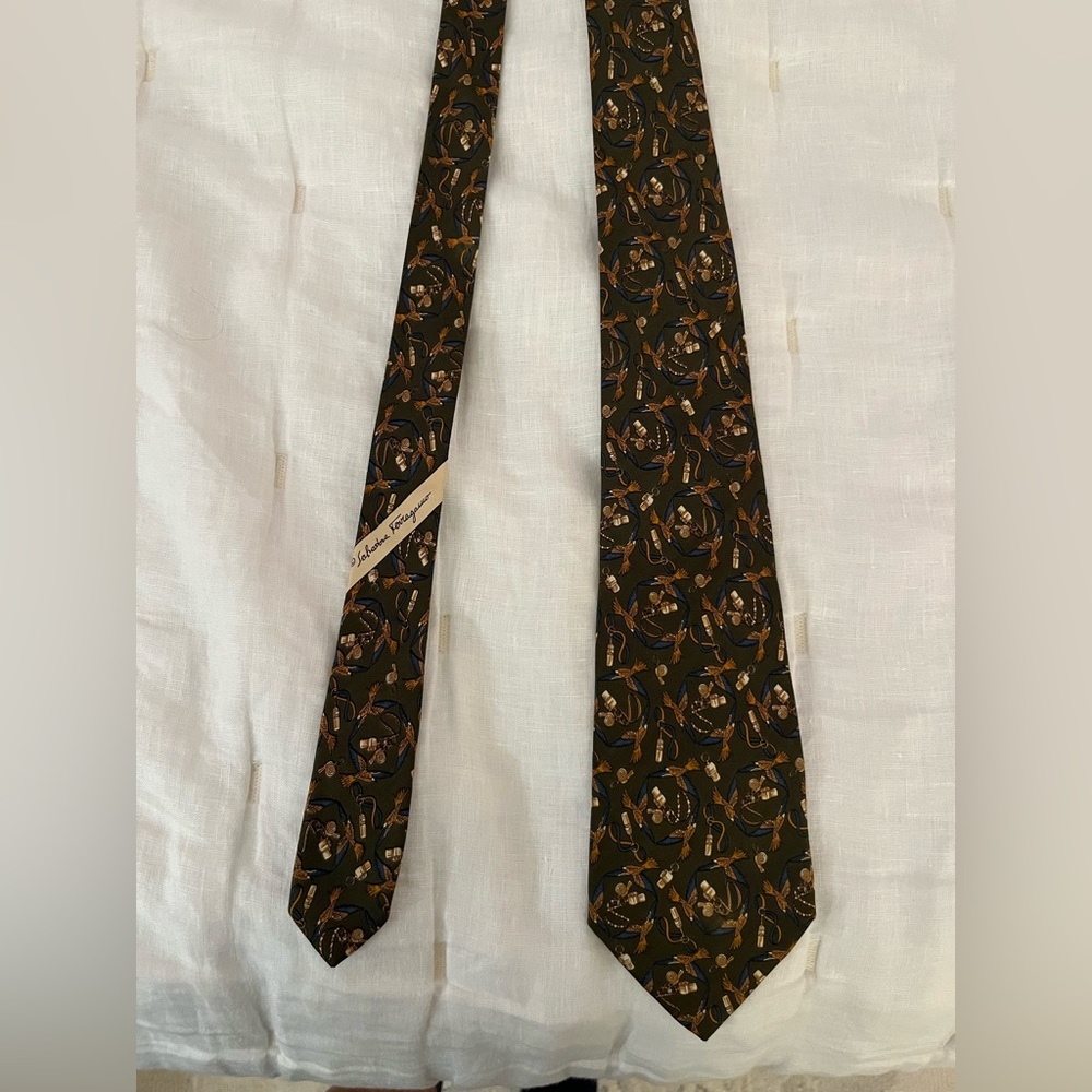 Vintage Salvatore Ferragamo tie - EUC